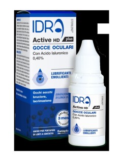 Sterilens Idractive HD PLUS Gocce Oculari Acido Ialuronico Ad Alto Peso Molecolare 10 ml